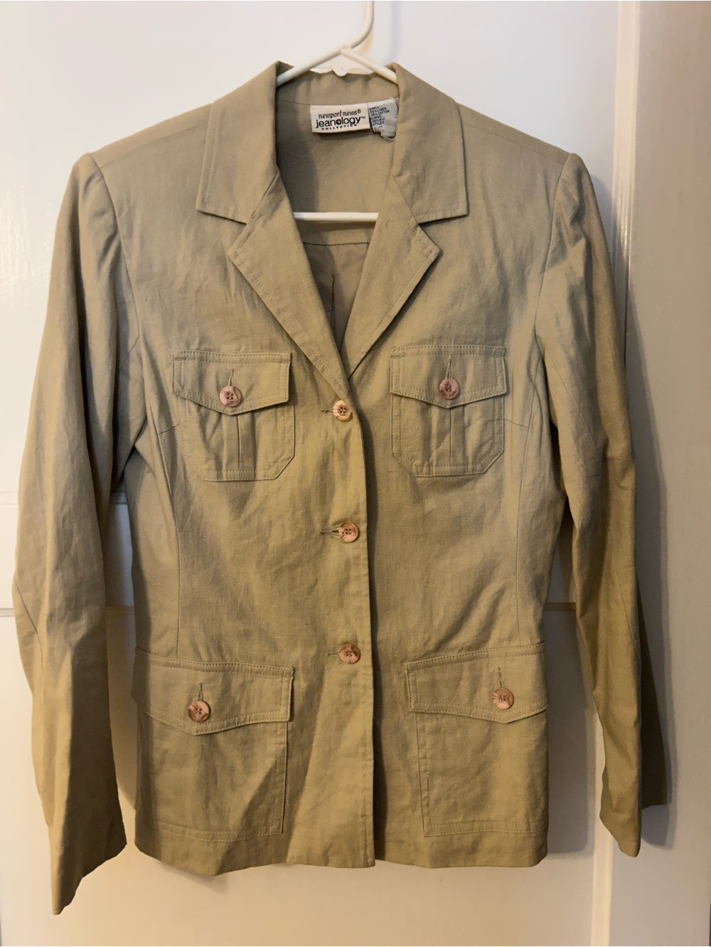 Newport News Tan Utility-Style Blazer